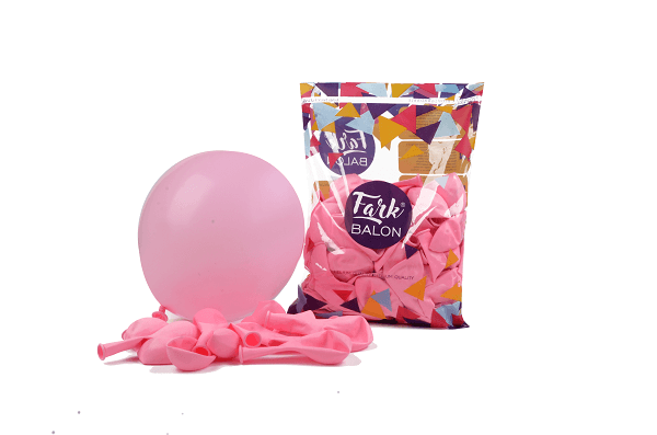 12inc Pembe Metalik Balon